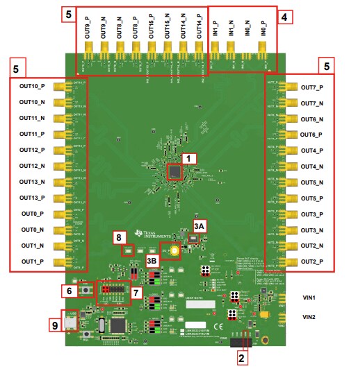 Texas Instruments LMK5B33216EVM Evaluation Module